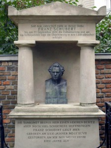 Ehemaliges Grab von Franz Schubert (Former grave of Franz Schube